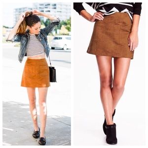 NWOT Old Navy faux-suede utility A-line mini